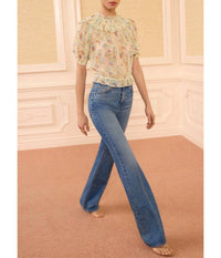 Ulla Johnson - Solenne Short Sleeve Silk Top