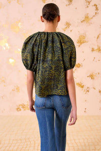 Ulla Johnson - Talie Silk Short Sleeve Blouse