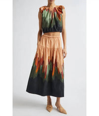 Ulla Johnson - Theodora Cotton Midi Skirt