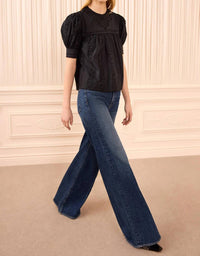 Ulla Johnson - Una Short Sleeve Cotton Top
