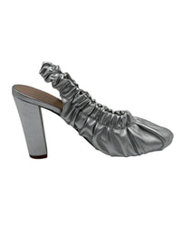 Ulla Johnson - Women's Lucia Leather Ruched High Heeled Shoes