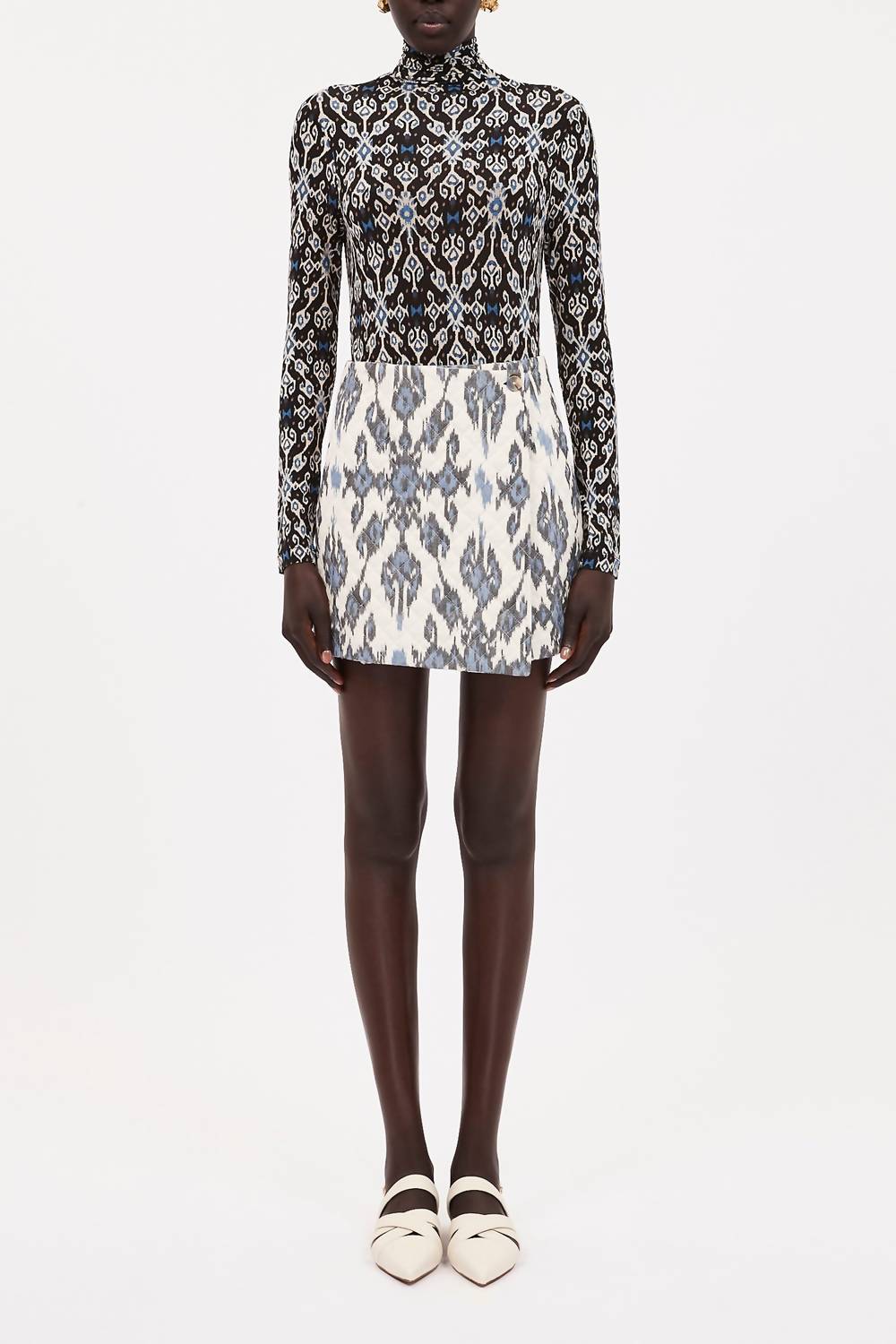 Ulla Johnson - Zina Skirt - blue - clothing - cotton