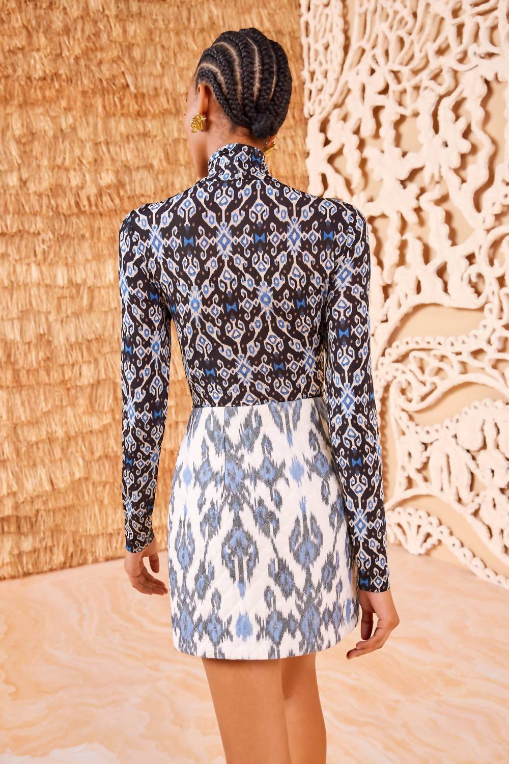 Ulla Johnson - Zina Skirt - blue - clothing - cotton