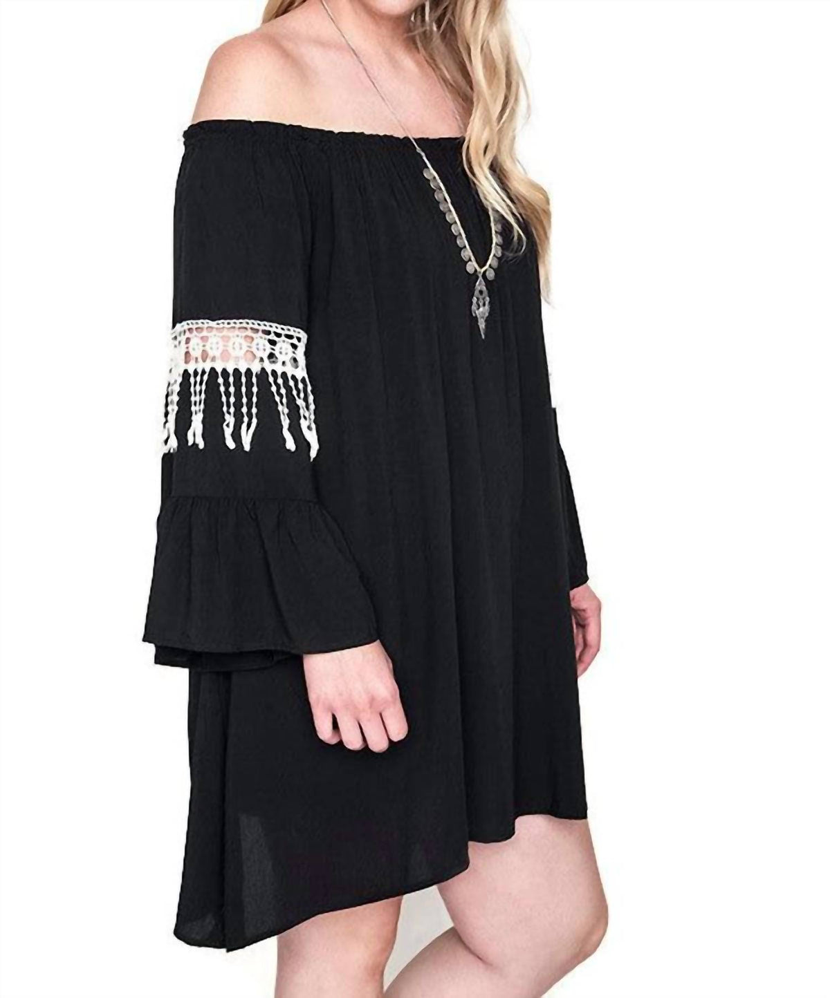 Umgee - Bell Sleeve Boho Chic Dress