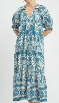 Umgee - Border Midi Dress
