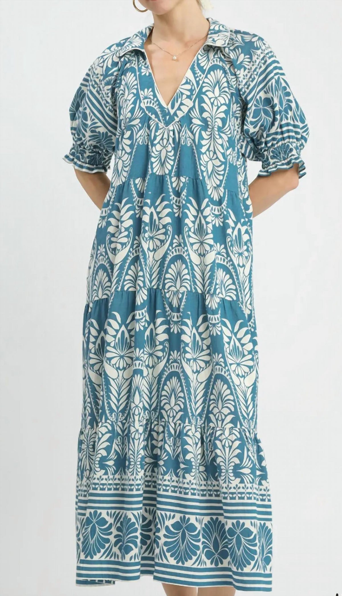 Umgee - Border Midi Dress