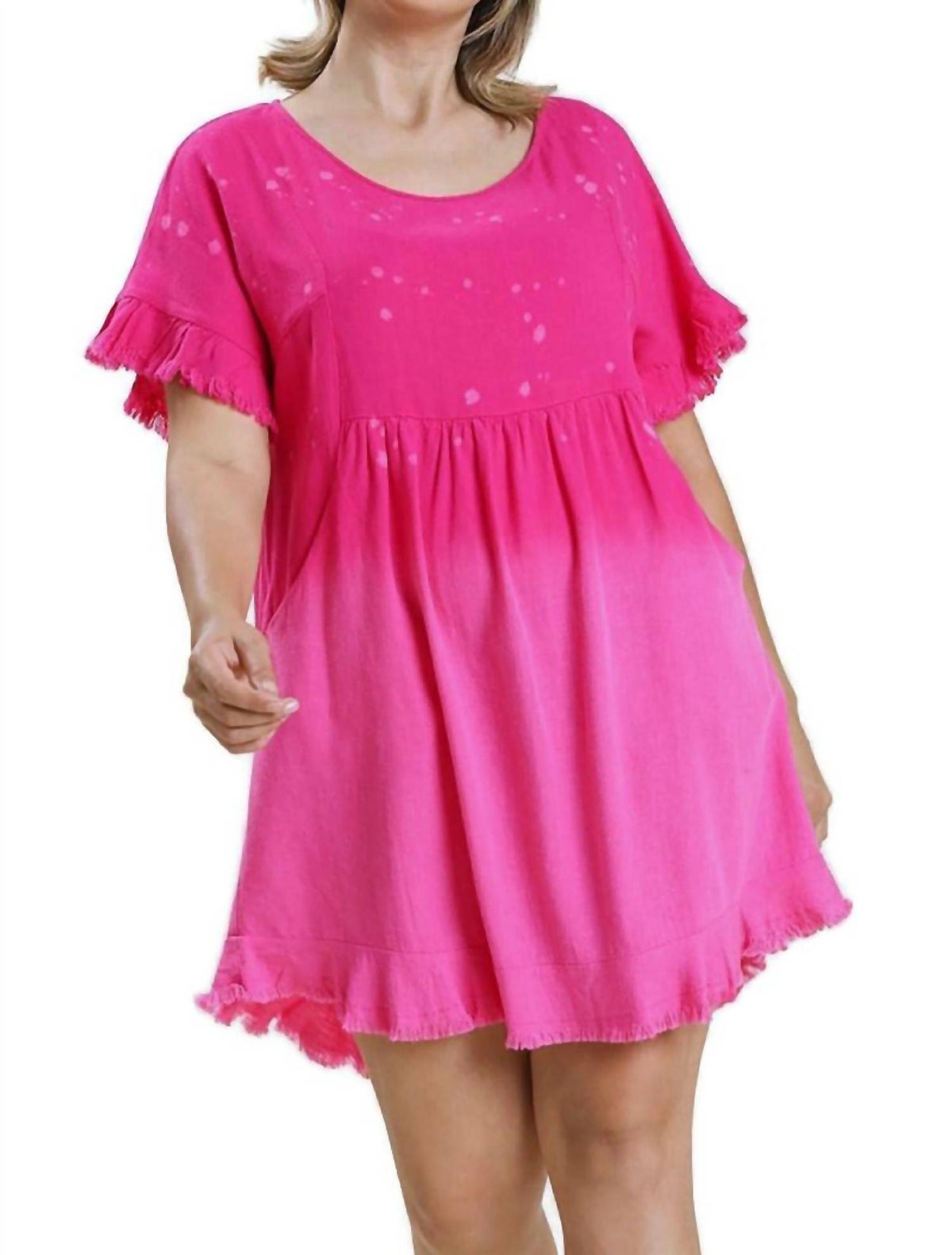 Umgee - Dip Dye Pocket Dress