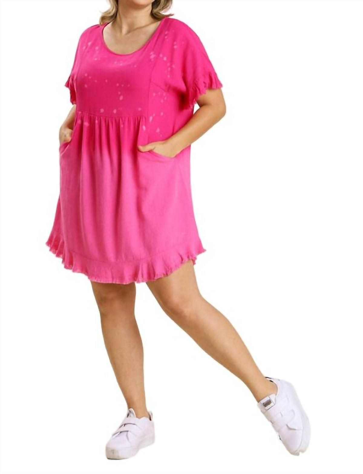 Umgee - Dip Dye Pocket Dress