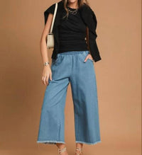 Umgee - Elastic Wide-Leg Pants