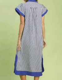 Umgee - Embroidered Stripe Dress