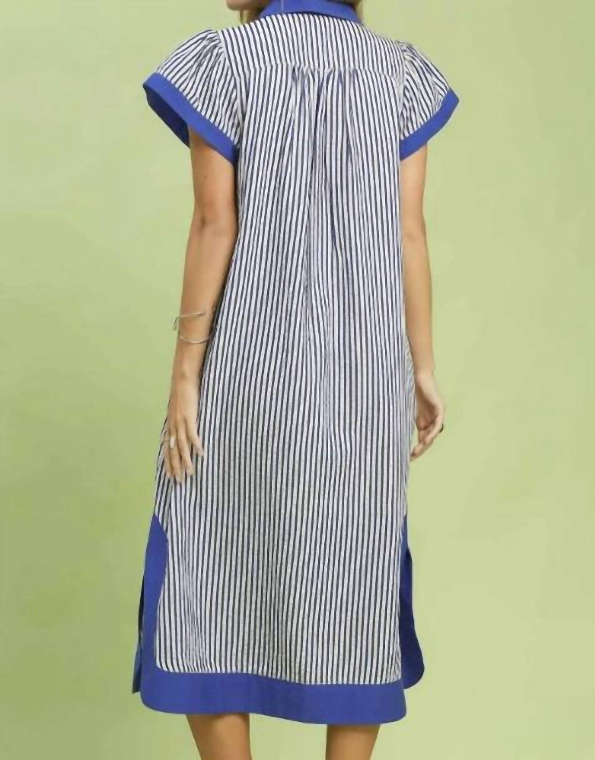 Umgee - Embroidered Stripe Dress