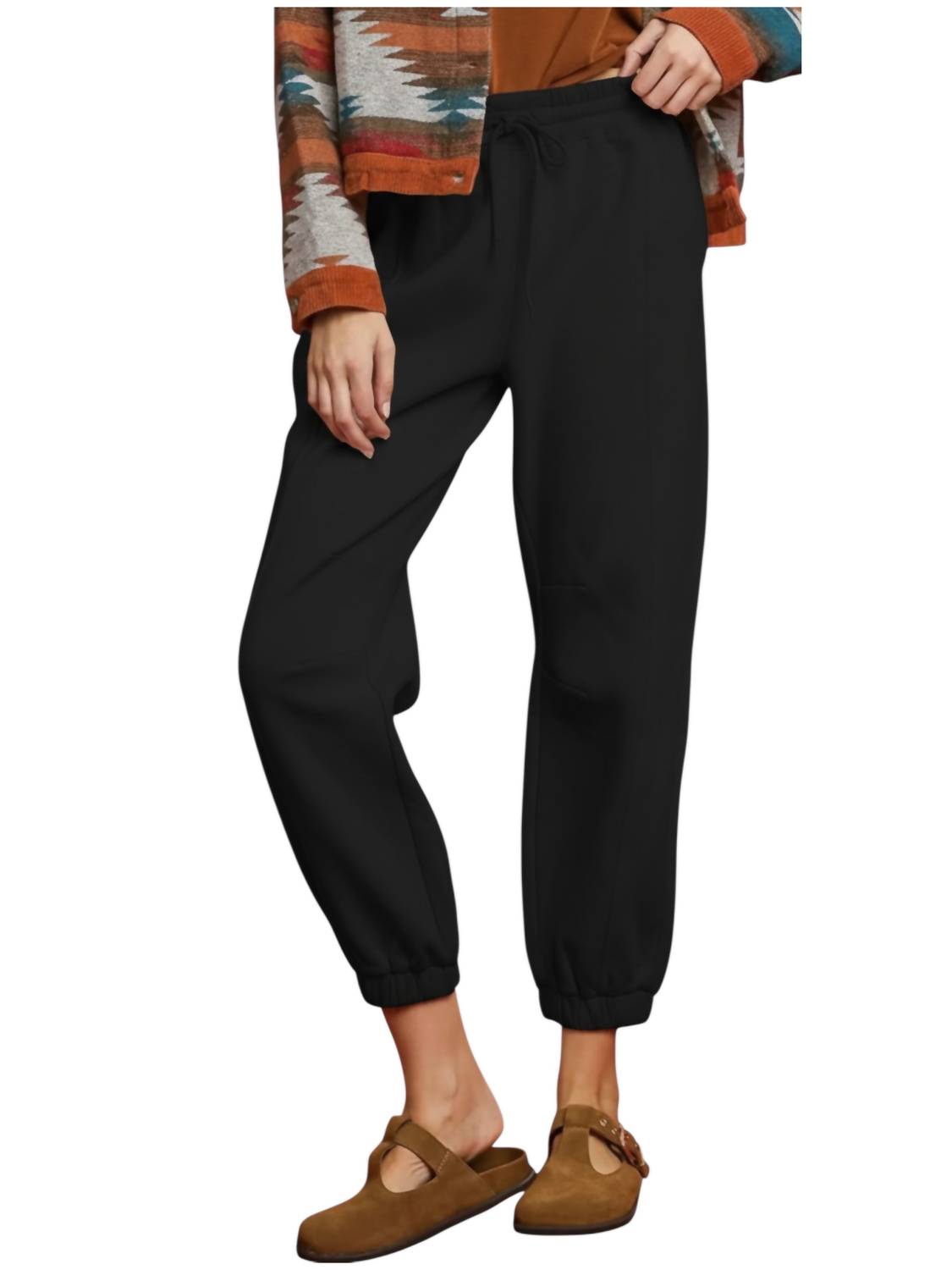 Umgee - Fleece Jogger With Drawstring