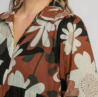 Umgee - Floral Abstract Dress