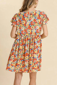 Umgee - Floral Babydoll Dress