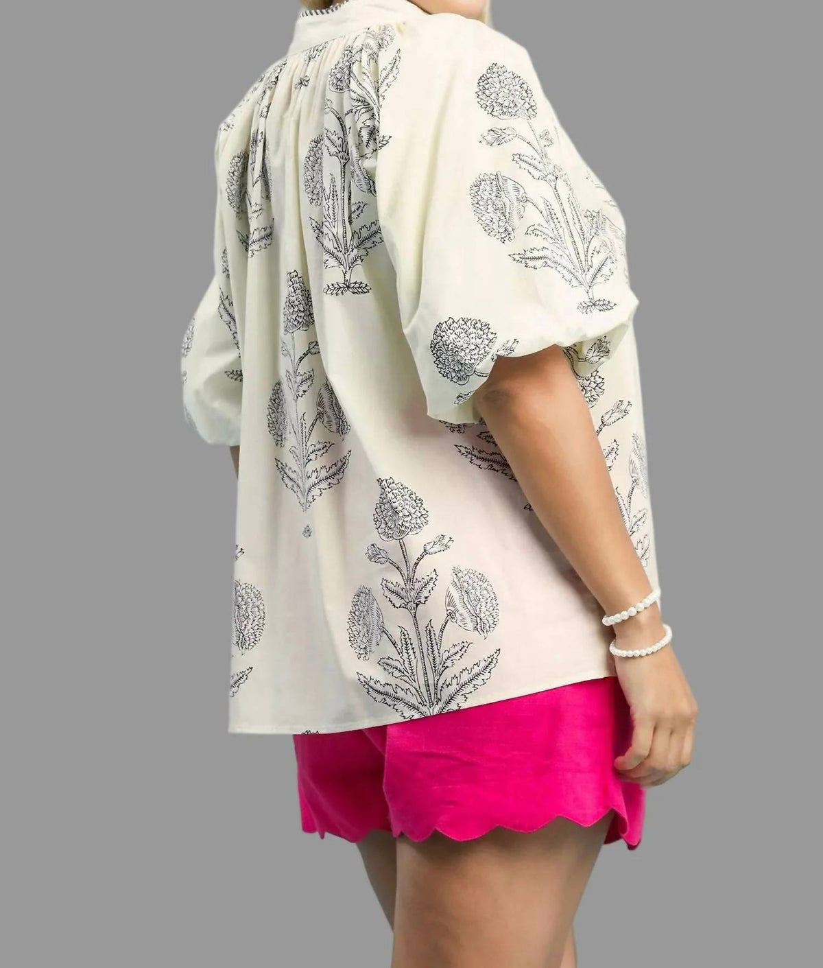 Umgee - Floral Cotton Top