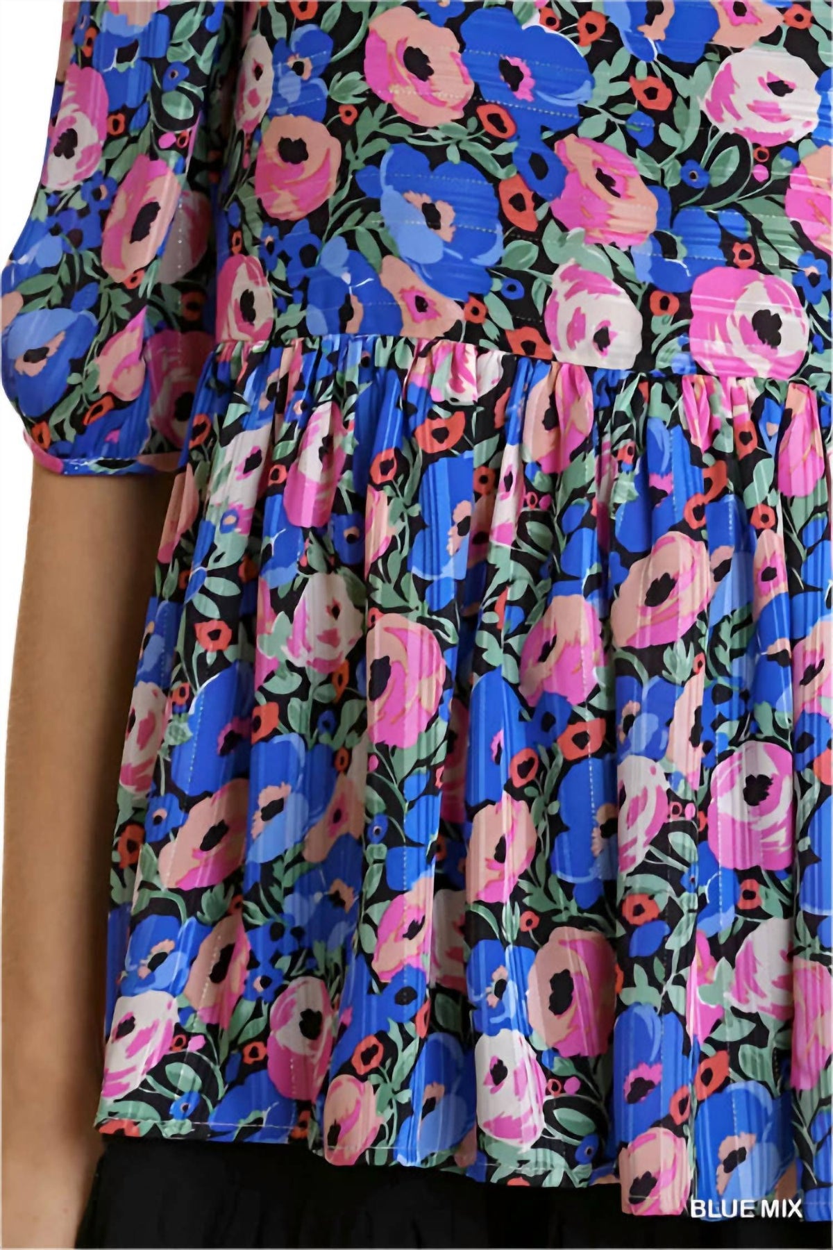 Umgee - Floral Short Sleeve Top