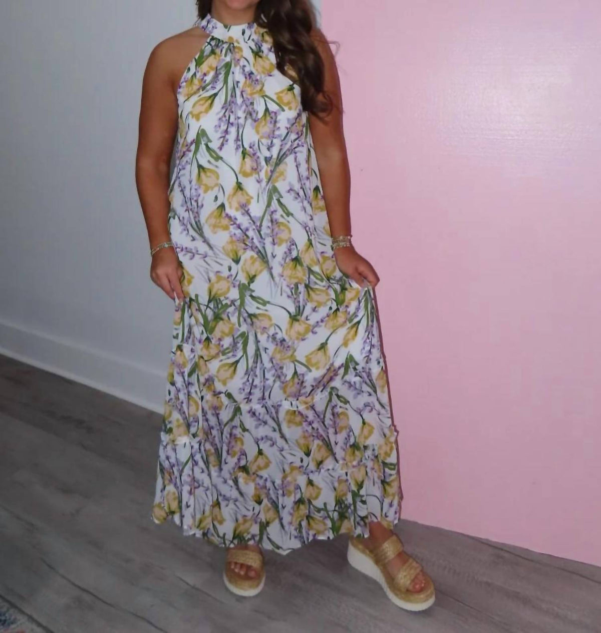 Umgee - Florence Floral Maxi Dress