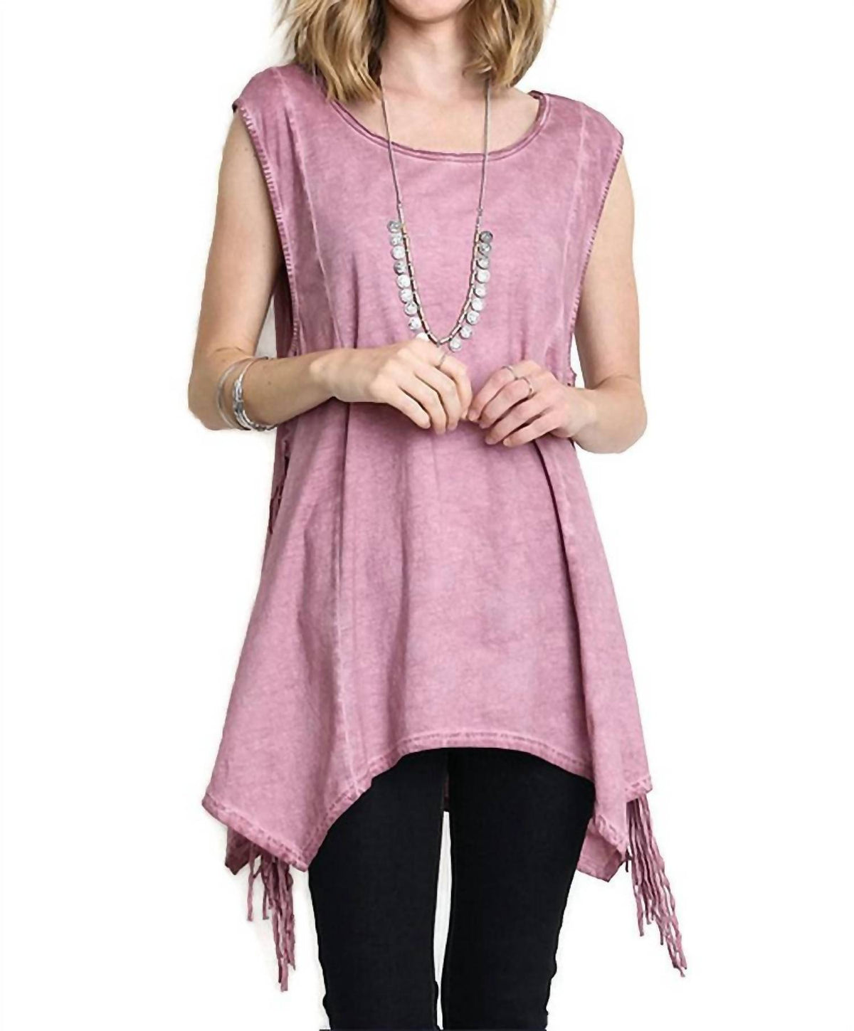 Umgee - Fringe Sharkbite Tunic