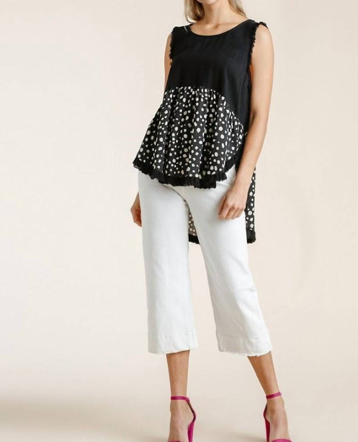Umgee - Fringed Dalmatian Top