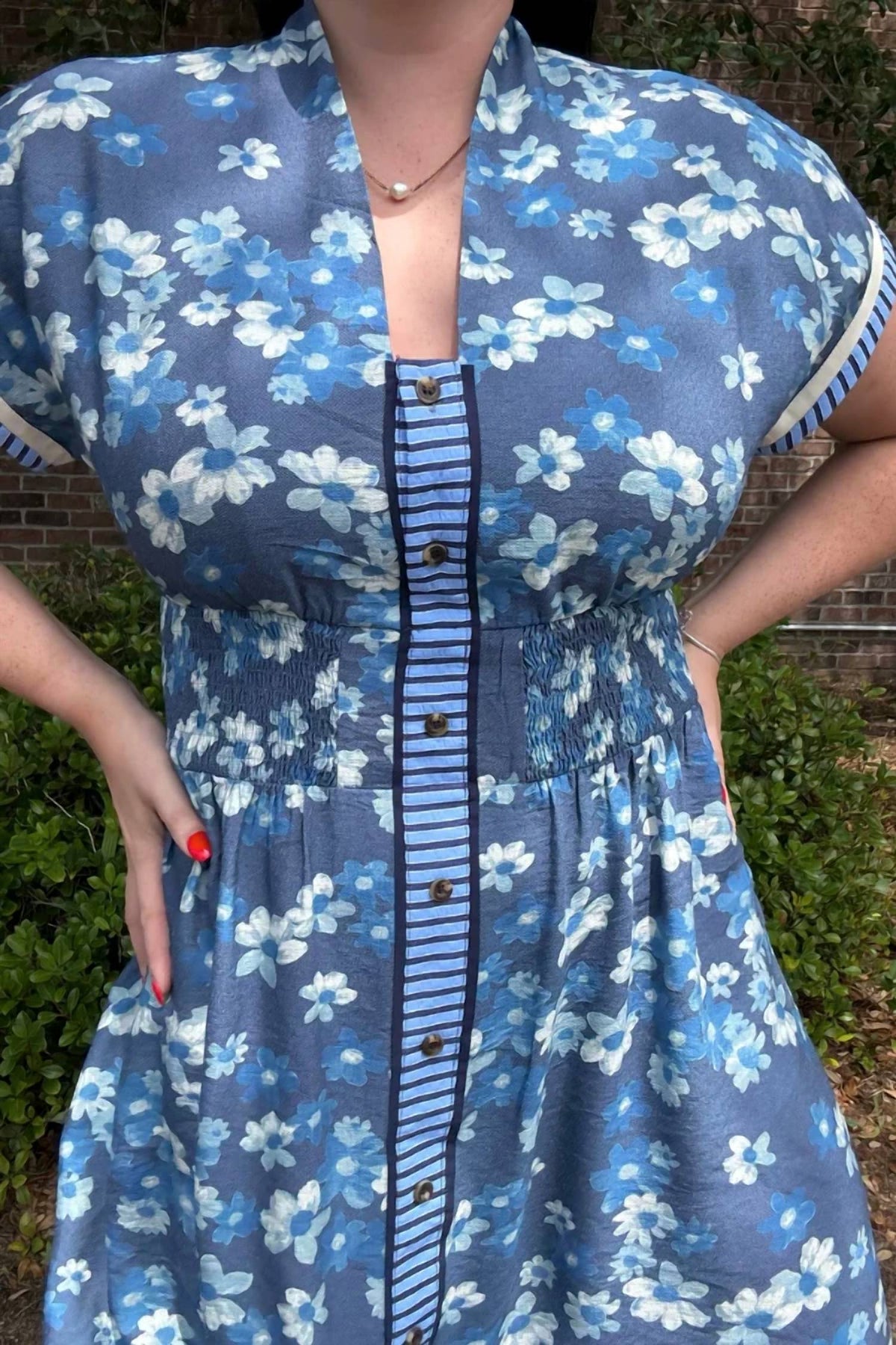 Umgee - Henley Shift Midi Dress