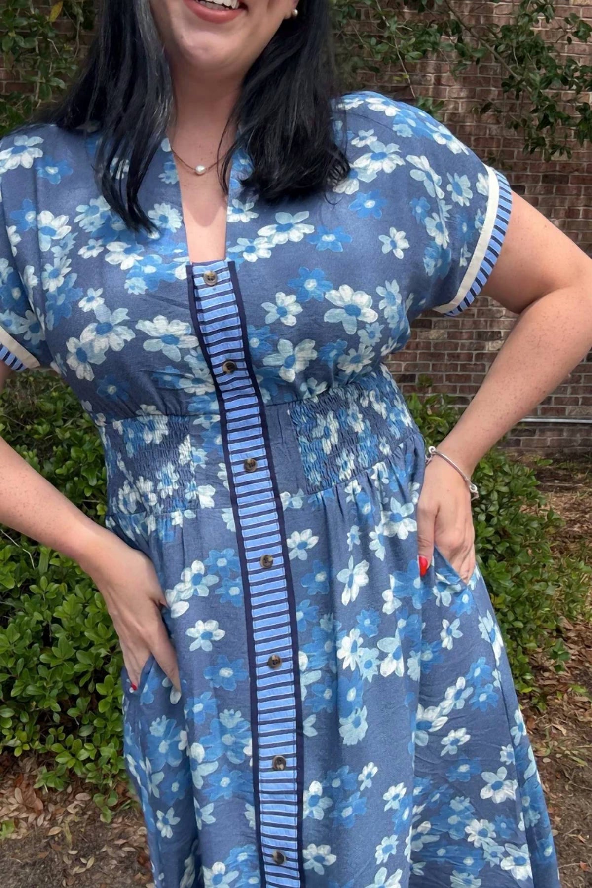 Umgee - Henley Shift Midi Dress