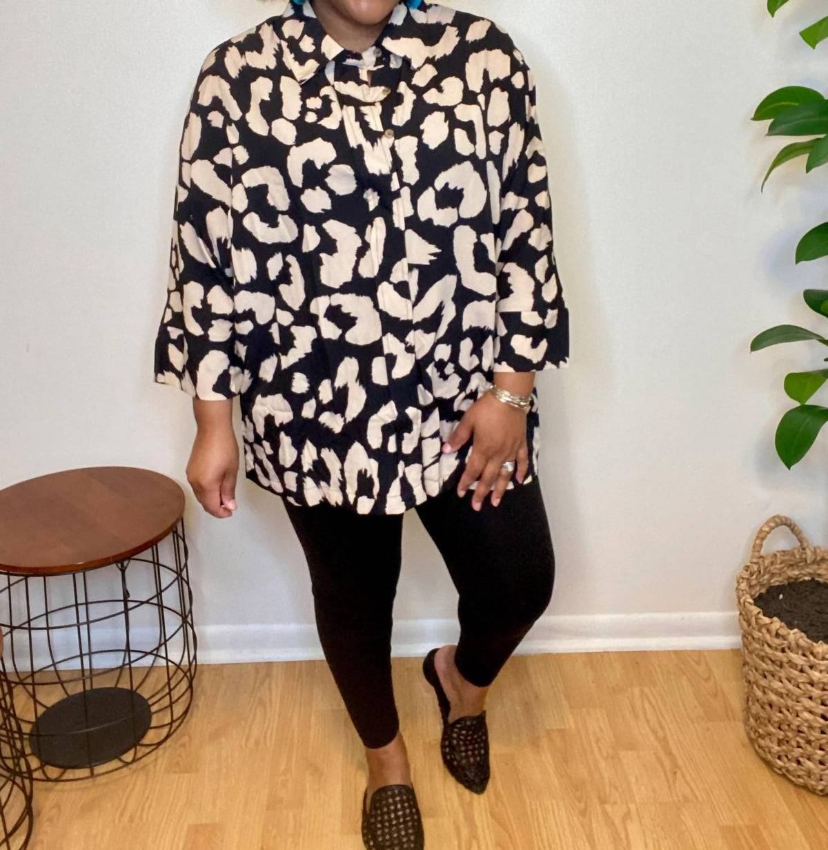 Umgee - Leopard Tiered Top