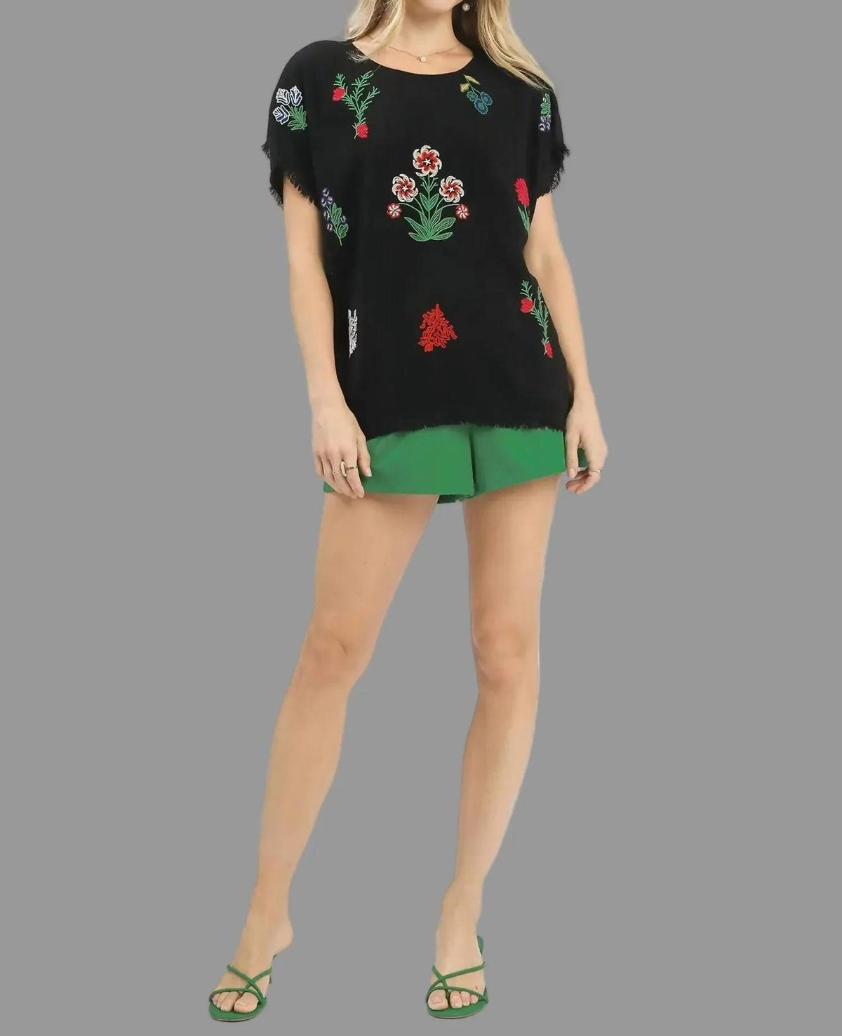 Umgee - Linen Embroidered Top