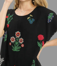 Umgee - Linen Embroidered Top