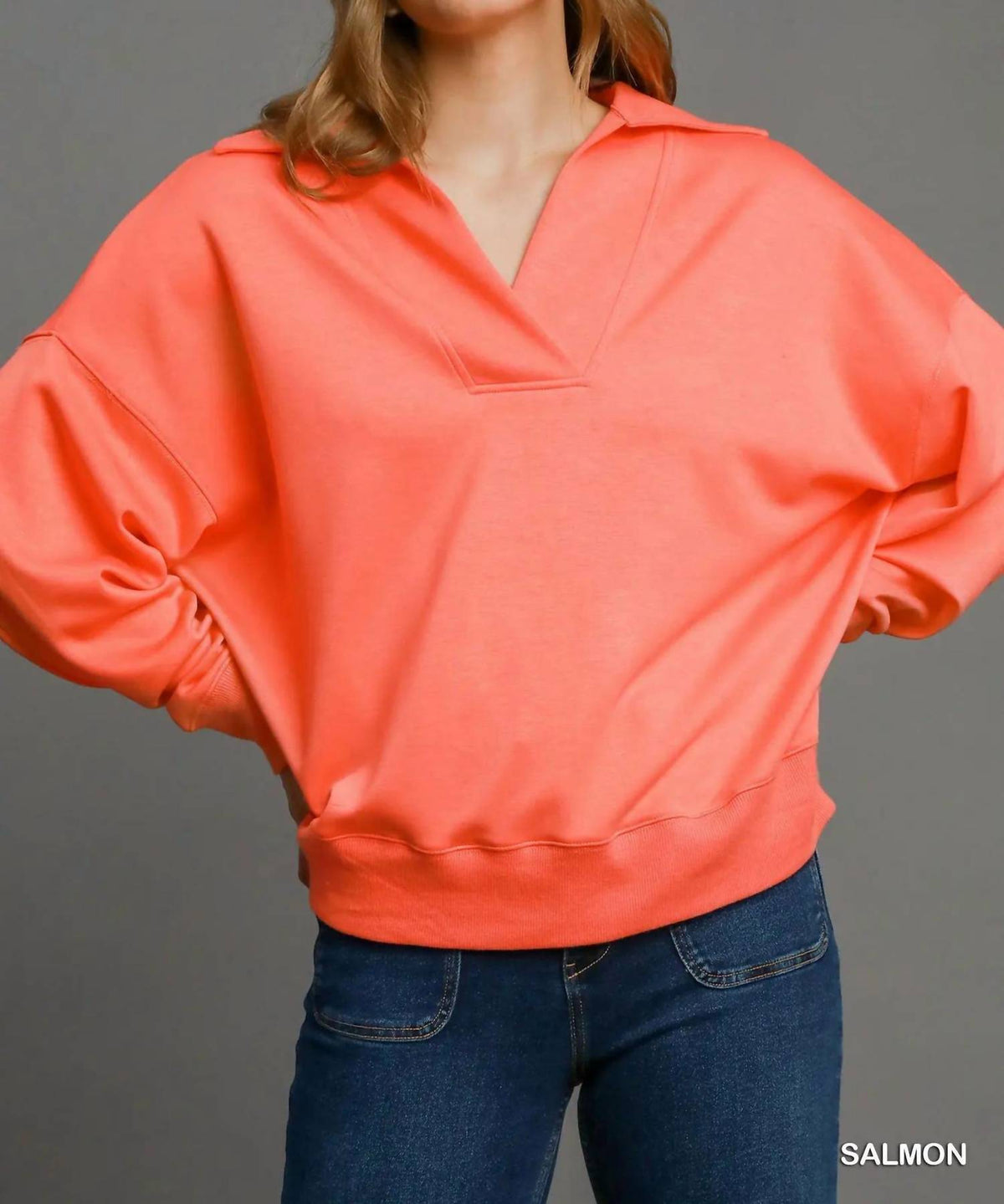 Umgee - Luxeknit Collared Pullover
