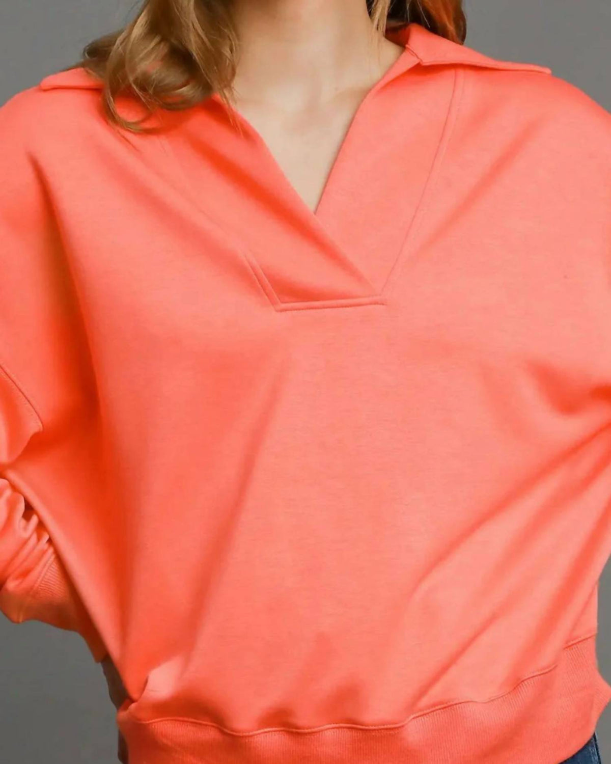 Umgee - Luxeknit Collared Pullover
