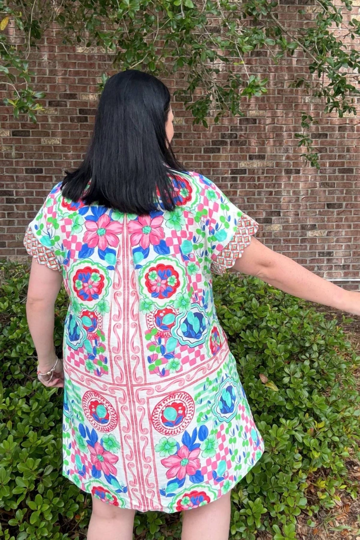 Umgee - Mediterranean Print Dress