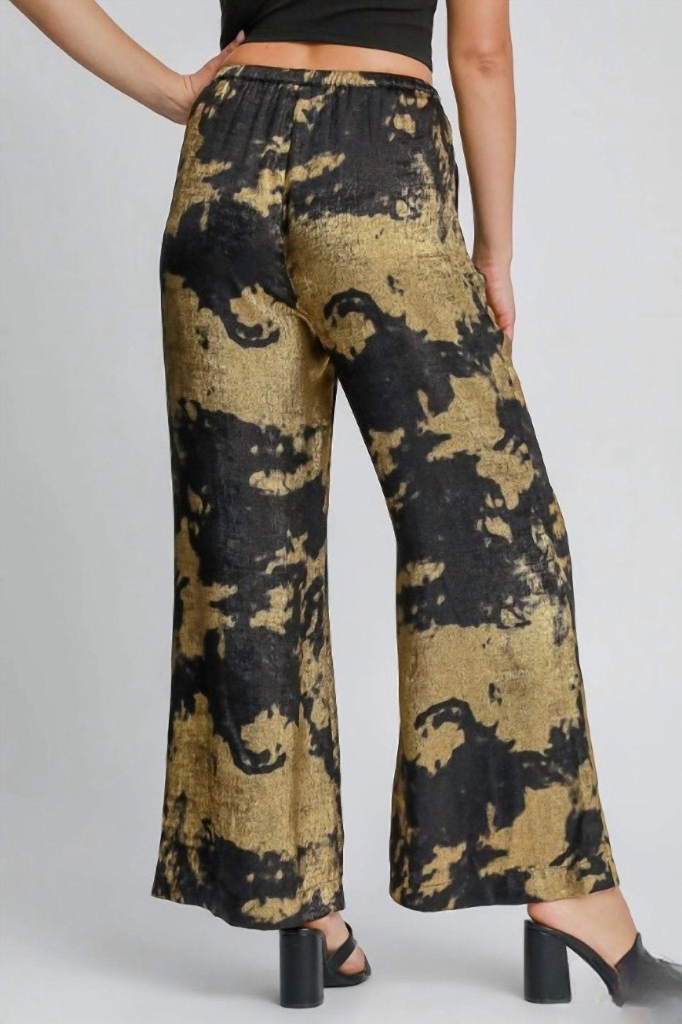 Umgee - Metallic Pant Set - black - blouses - clothing