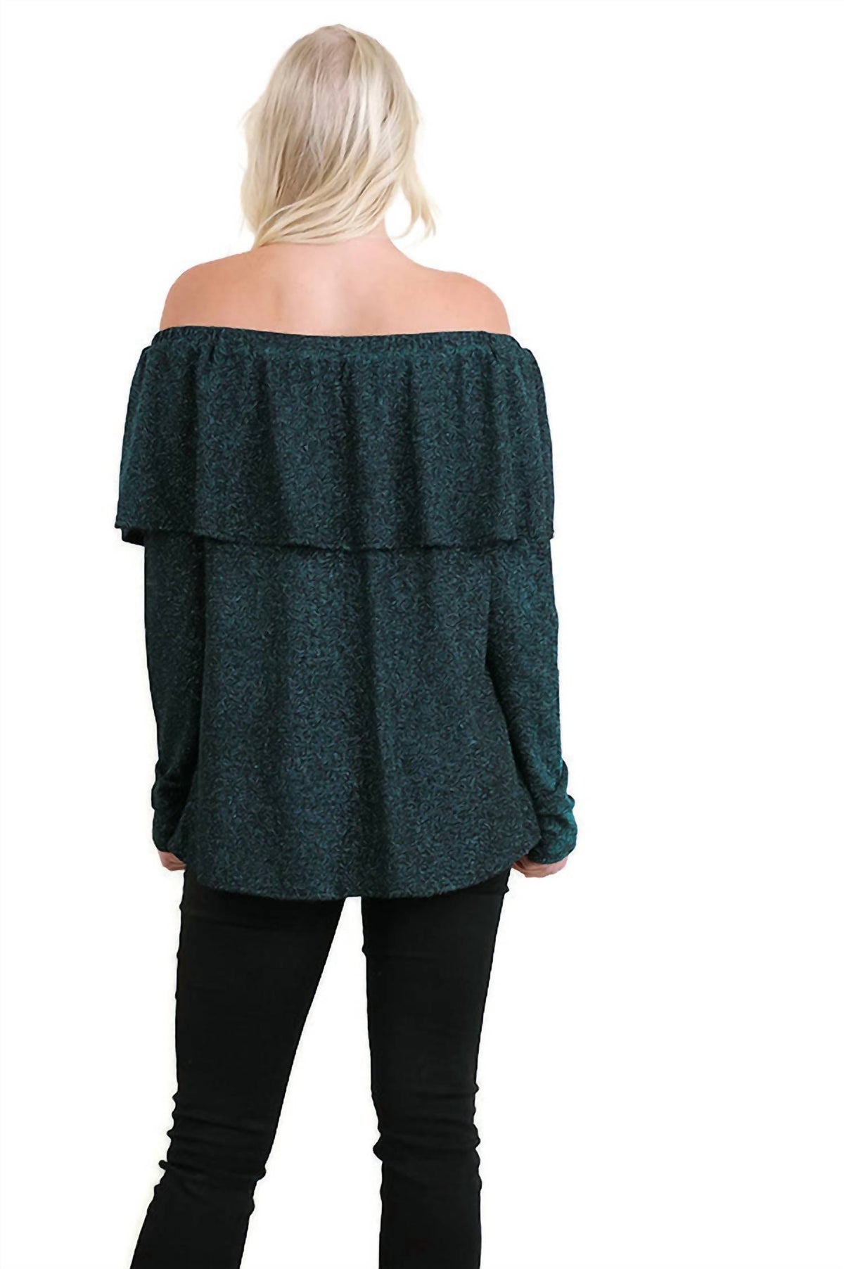 Umgee - Metallic Ruffled Tunic