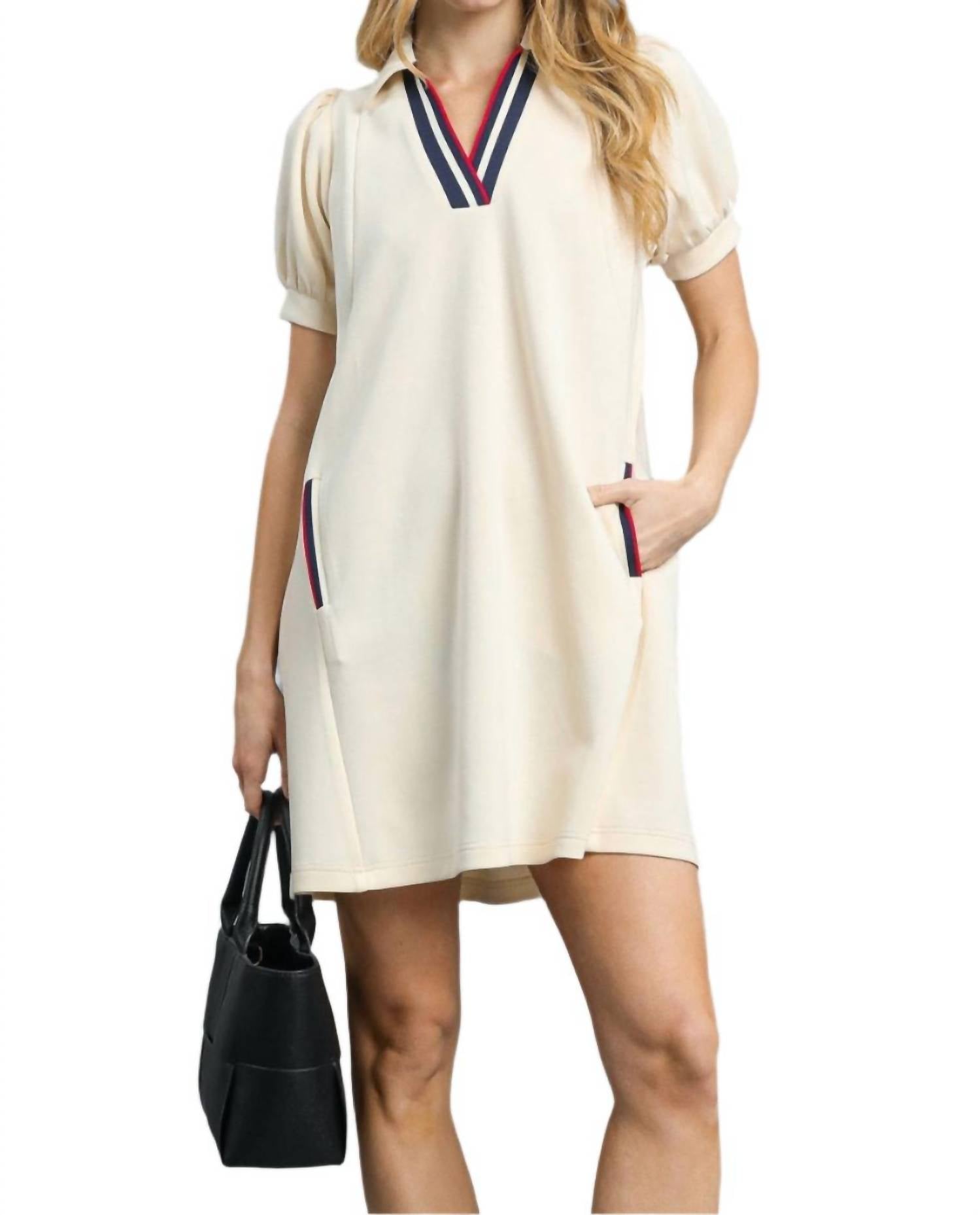 Umgee - Miss Sporty Dress - beige - clothing - dresses