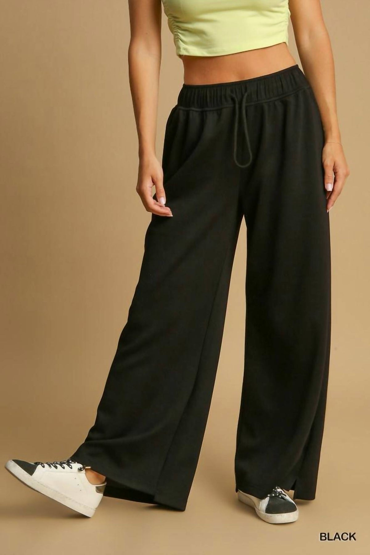 Umgee - No Lining Neo Knit Pull On Sweatpants