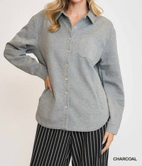 Umgee - Oversized Shirt Jacket
