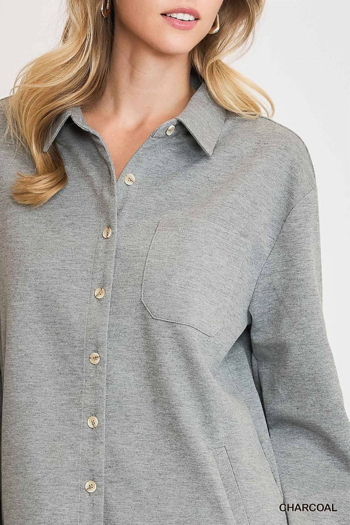 Umgee - Oversized Shirt Jacket