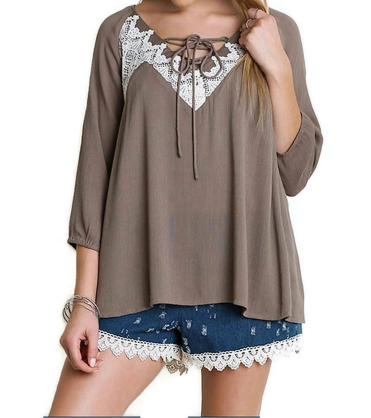 Umgee - Peasant Lace Top