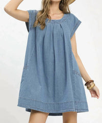 Umgee - Stone Washed Mini Dress