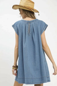 Umgee - Stone Washed Mini Dress
