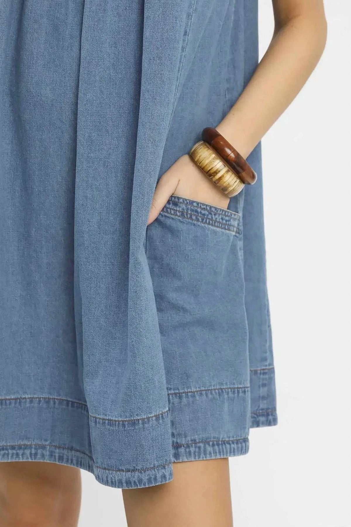 Umgee - Stone Washed Mini Dress