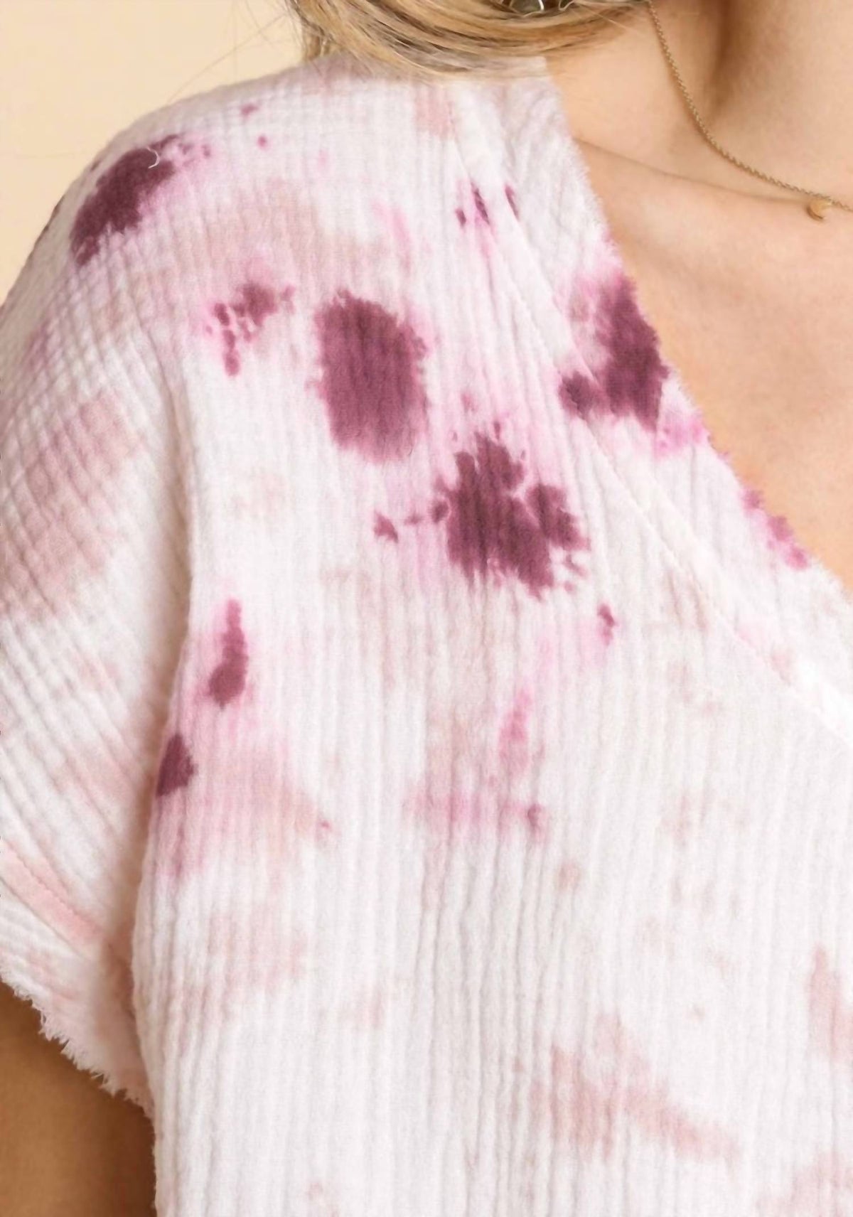 Umgee - Tie Dye Cotton Gauze Top
