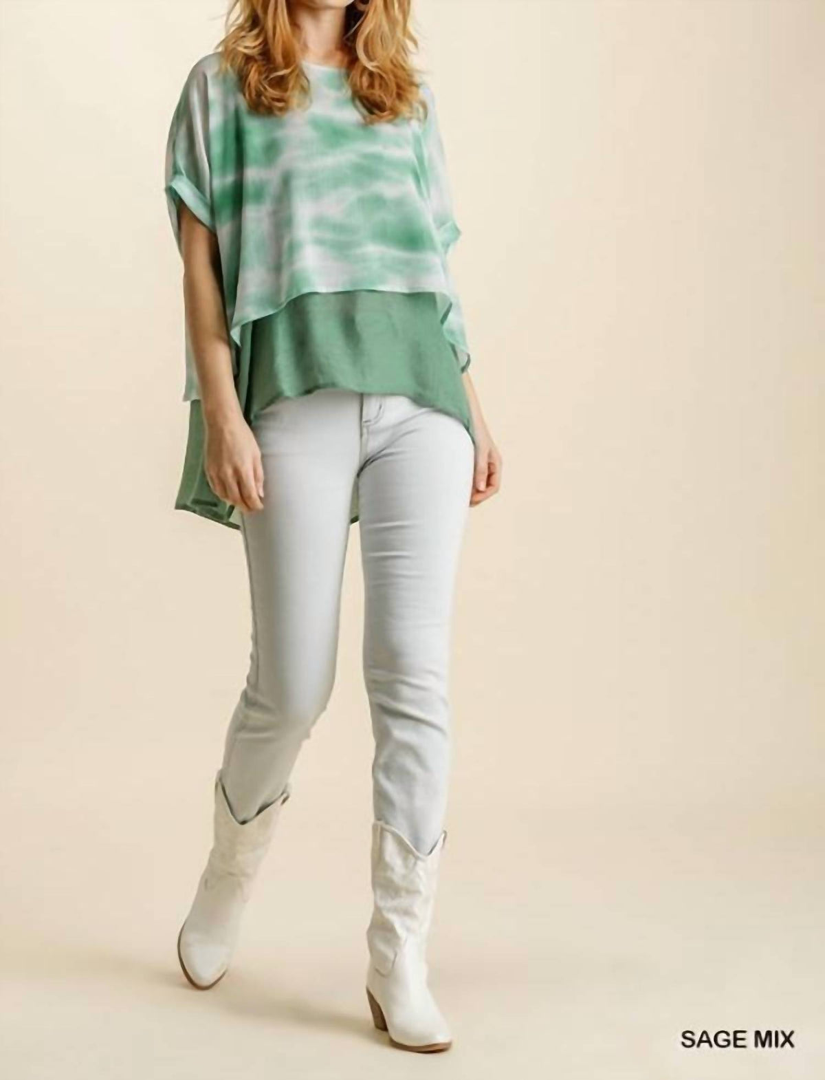 Umgee - Tie Dye Layered Top
