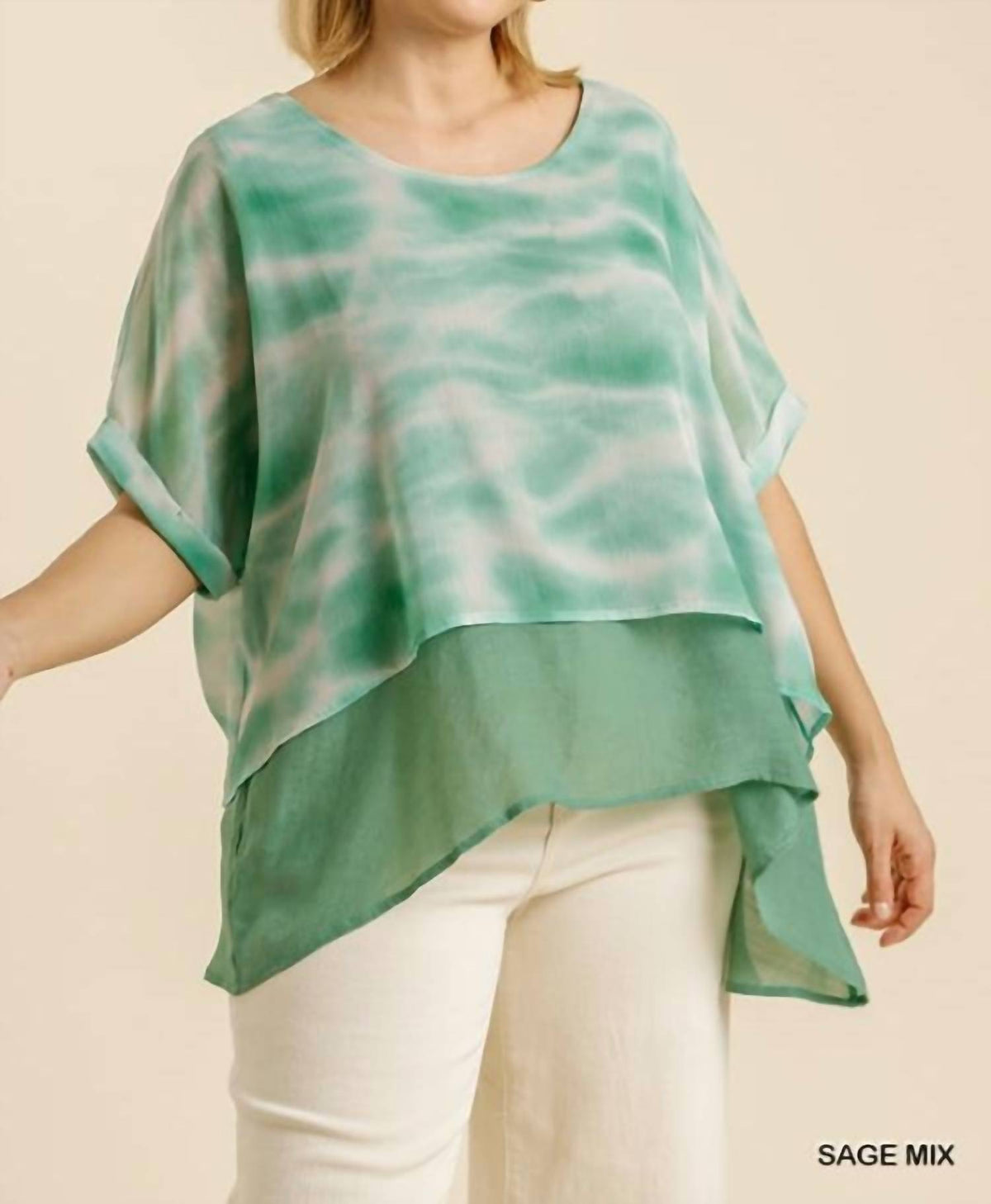 Umgee - Tie Dye Layered Top