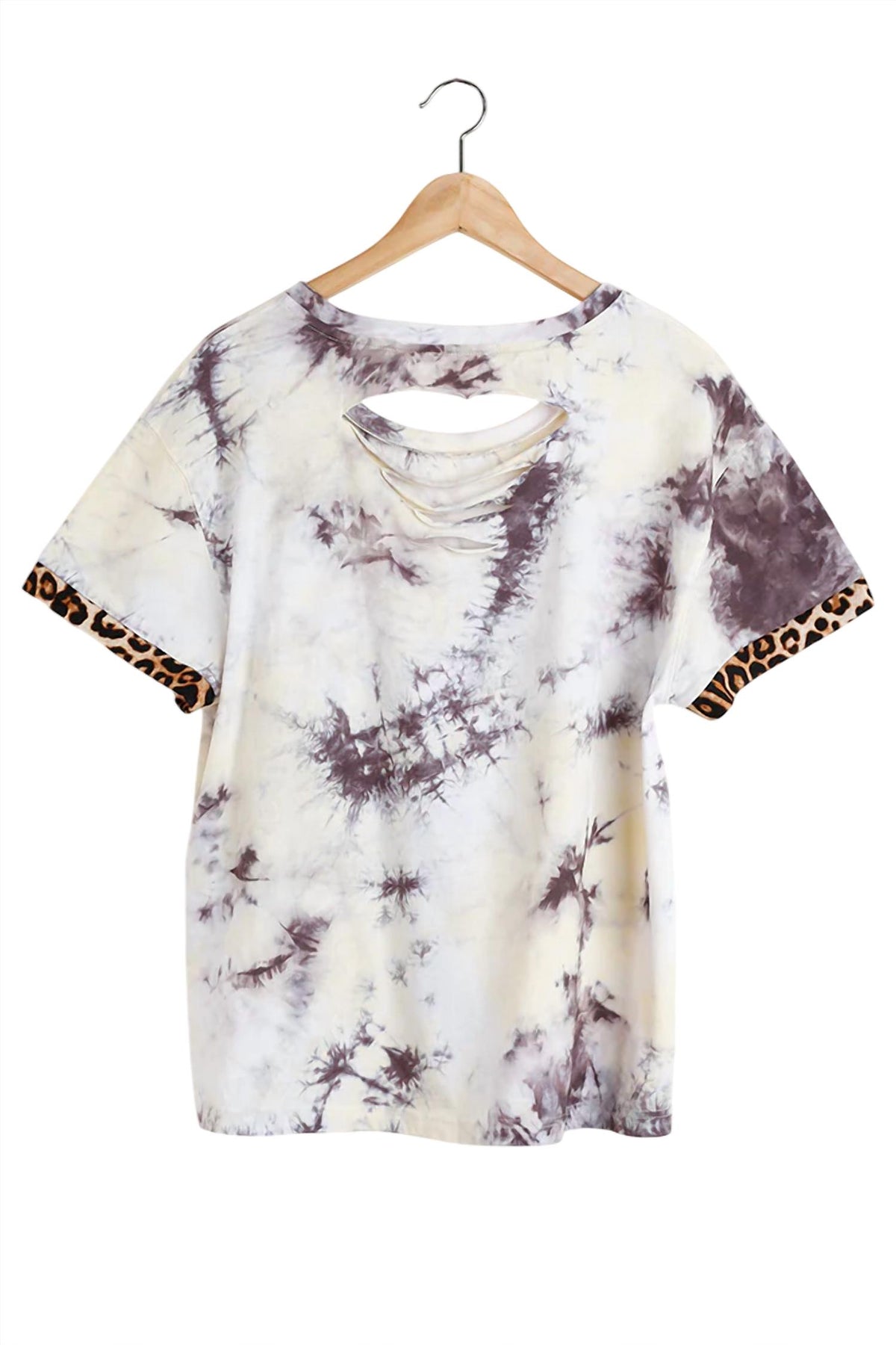 Umgee - Tie Dye & Leopard Top