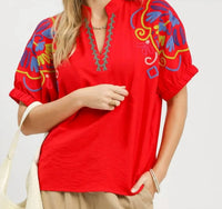 Umgee - Women's Patterned Blouse