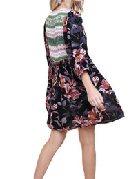 Umgee - Women's Floral Peasant Dress