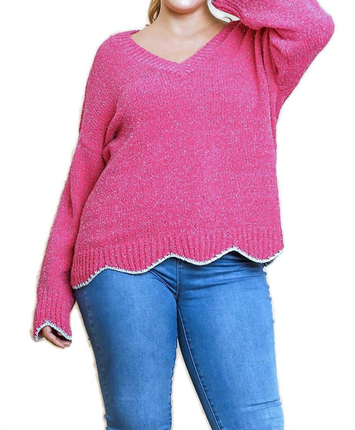 Umgee - Zig Zag Pullover Sweater