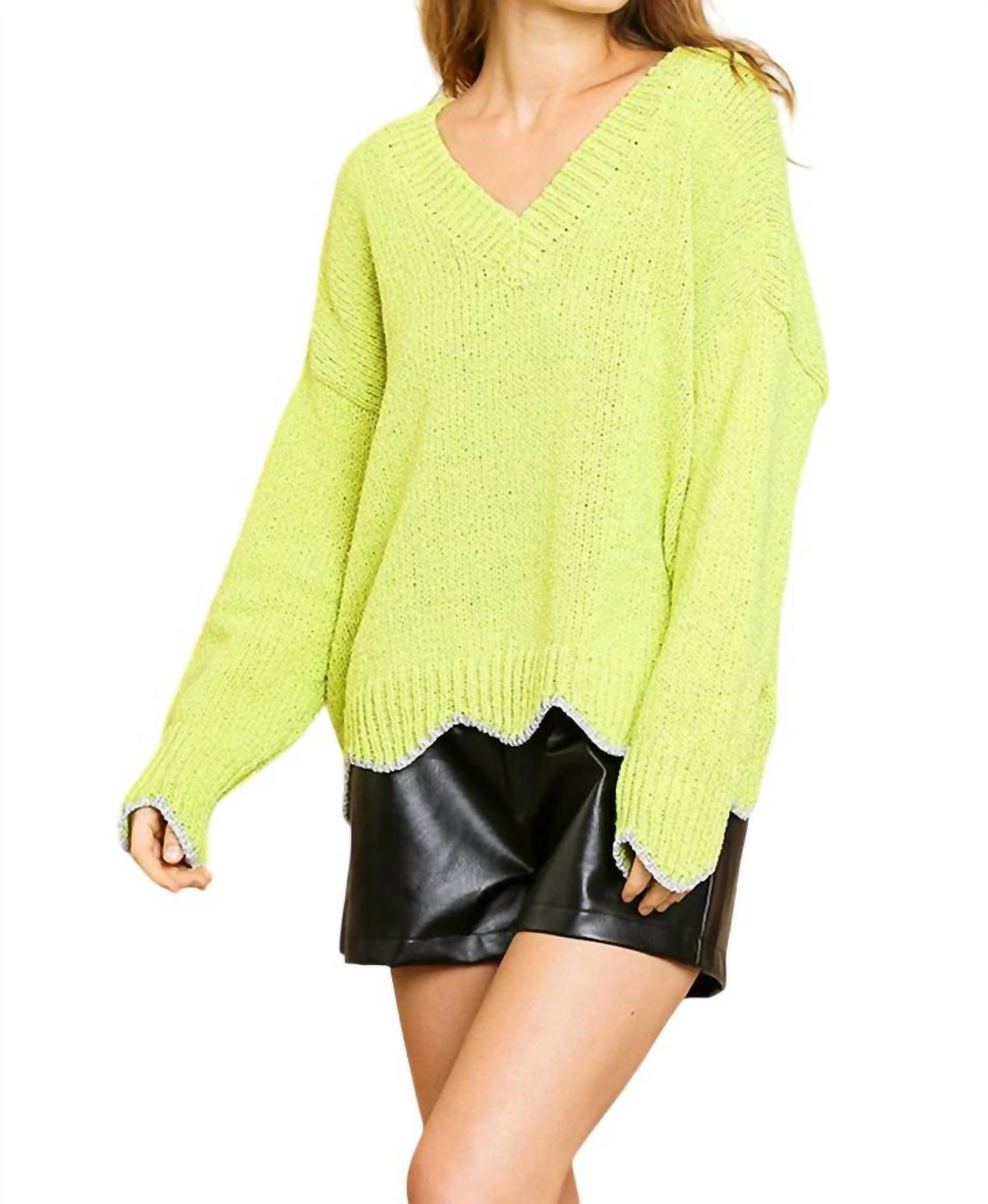 Umgee - Zig Zag Pullover Sweater