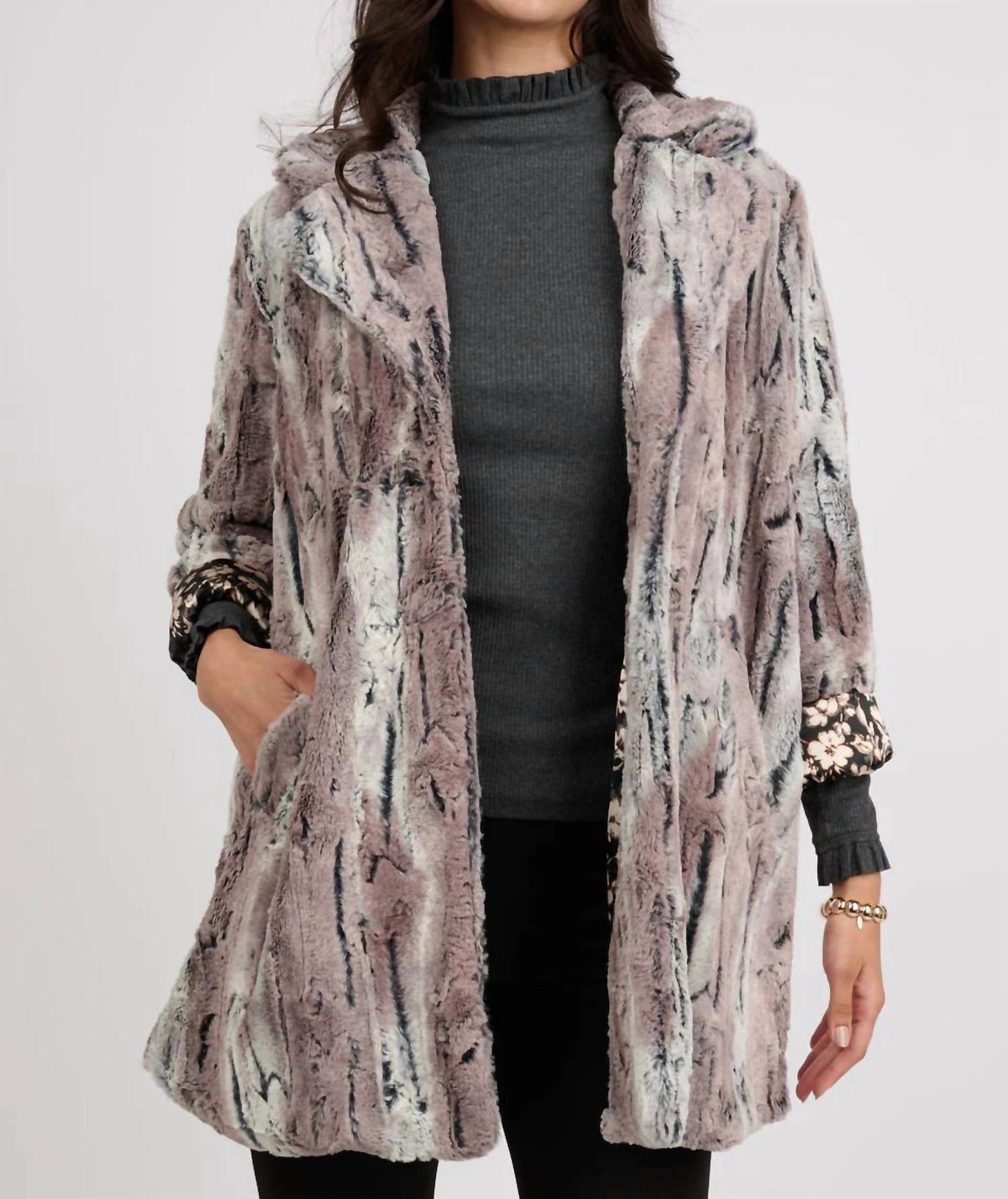 Uncle Frank - Faux Mountain Fox Coat